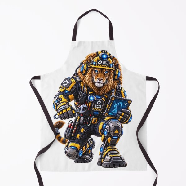 Item preview, Steel Lion — Industrial Robotics Technician | Mechanical Lion Worker designed and sold by SteelCoat Studio.