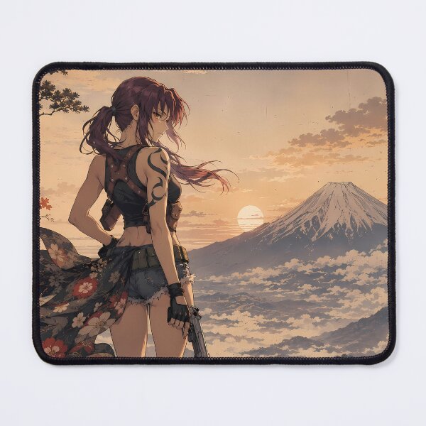Item preview, Revy Black Lagoon Mount Fuji Sunset Confidence designed and sold by mildaclairmo.