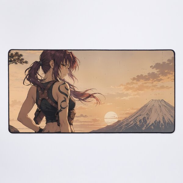 Item preview, Revy Black Lagoon Mount Fuji Sunset Confidence designed and sold by mildaclairmo.