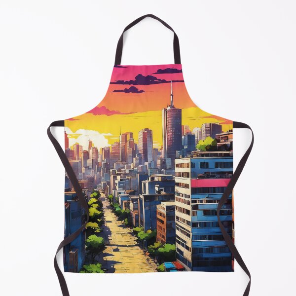 Item preview, Pop Art-Style Colorful Vibrant Cityscape At Sunset designed and sold by DEC02.