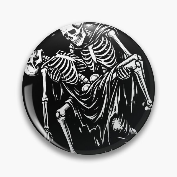 Item preview, Cloaked Skeleton Carrying Lifeless Skeleton Bride in Bridal Carry Stance designed and sold by MisteryDesigner.