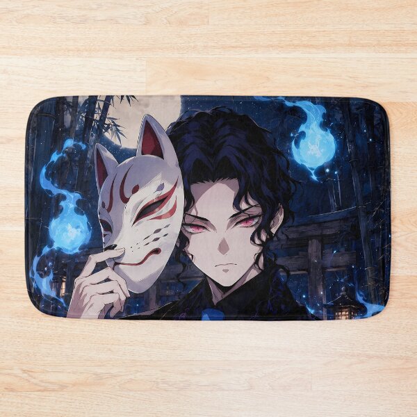 Item preview, Muzan Kibutsuji Demon Slayer Kitsune Flame Moon Mystery designed and sold by mildaclairmo.