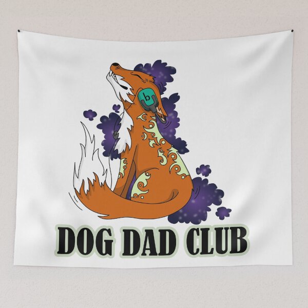 Item preview, Dog Dad Club Funny Fox Dog Lover Graphic T-Shirt designed and sold by Pa7wsVerse.