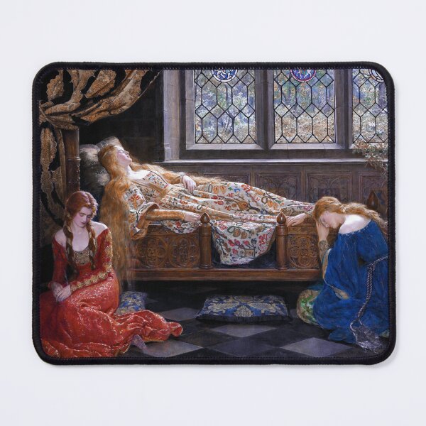 Item preview, The Sleeping Beauty, c. 1921 by John Collier designed and sold by Cat Lady Designs.