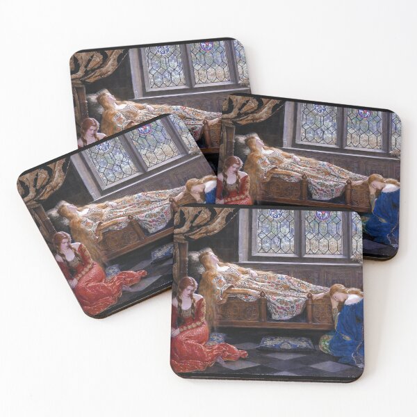 Item preview, The Sleeping Beauty, c. 1921 by John Collier designed and sold by Cat Lady Designs.