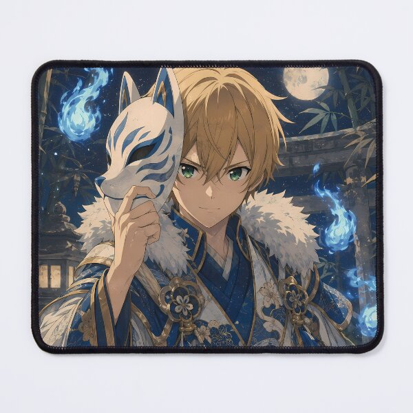 Item preview, Eugeo Sword Art Online Fox Mask Spirit Night designed and sold by mildaclairmo.