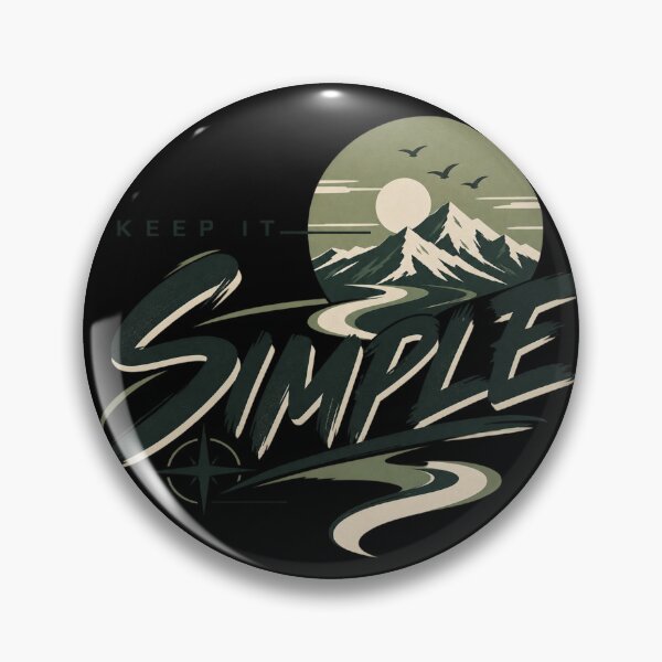 Item preview, Keep It Simple Mountain Adventure Minimalist Design T-Shirt designed and sold by RedaSouq.