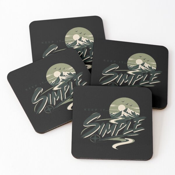 Item preview, Keep It Simple Mountain Adventure Minimalist Design T-Shirt designed and sold by RedaSouq.