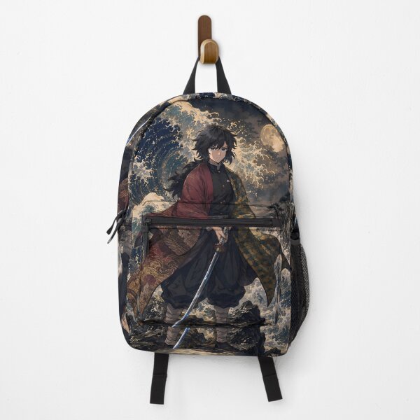 Item preview, Giyu Tomioka Demon Slayer Moonlit Ocean Ukiyo E designed and sold by mildaclairmo.
