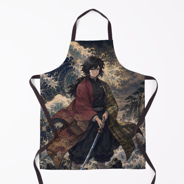 Item preview, Giyu Tomioka Demon Slayer Moonlit Ocean Ukiyo E designed and sold by mildaclairmo.