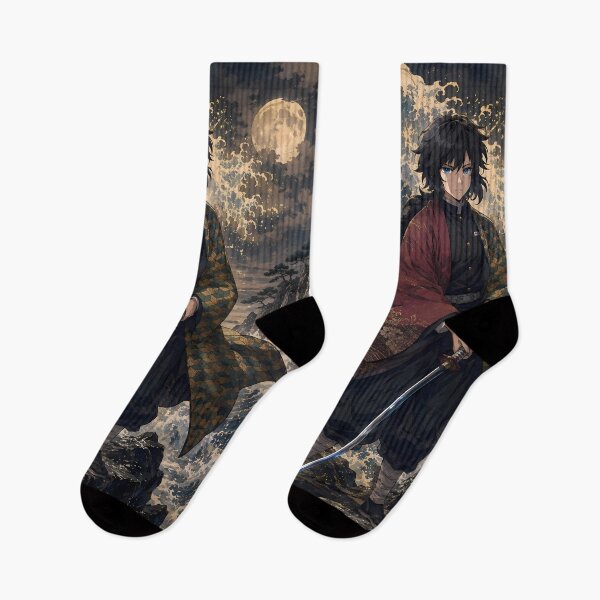 Item preview, Giyu Tomioka Demon Slayer Moonlit Ocean Ukiyo E designed and sold by mildaclairmo.