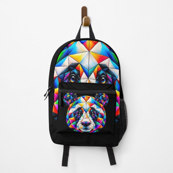 Item preview, Colorful Rainbow Geometric Panda - For Nature Lovers designed and sold by Geometric Art..