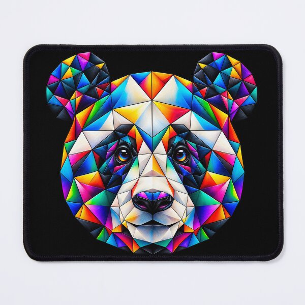 Item preview, Colorful Rainbow Geometric Panda - For Nature Lovers designed and sold by Geometric Art..