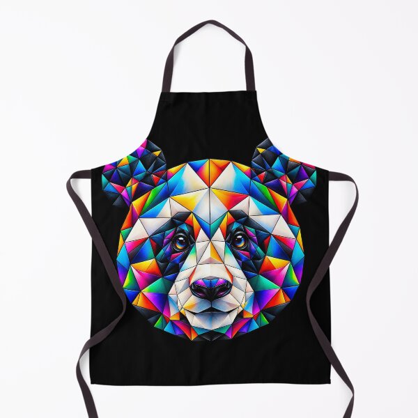Item preview, Colorful Rainbow Geometric Panda - For Nature Lovers designed and sold by Geometric Art..