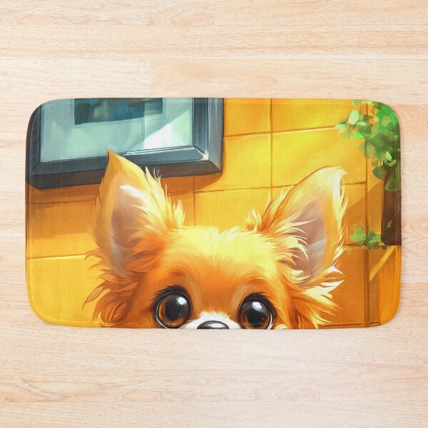 Item preview, Chihuahua Dog Newspaper Reader Bathroom Kawaii Tiny Pet designed and sold by mildaclairmo.
