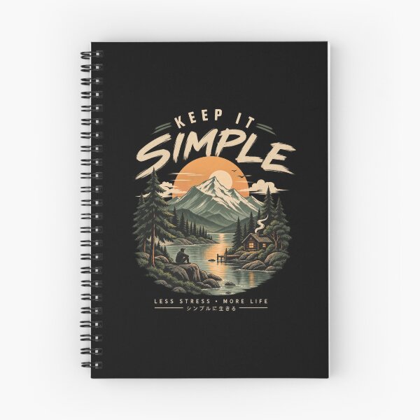 Item preview, Keep It Simple Mountain Vintage Nature Design T-Shirt designed and sold by RedaSouq.