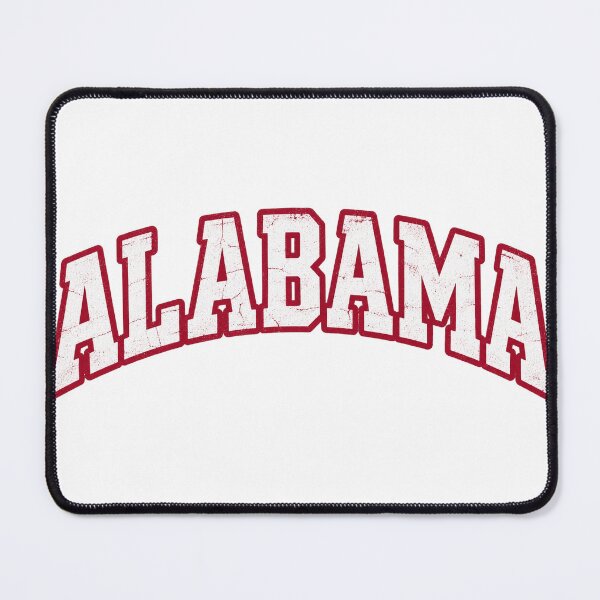 Item preview, Alabama Crimson Vintage Collegiate Distressed Arched Graphic Tee designed and sold by TM DESIGNS AND MORE.