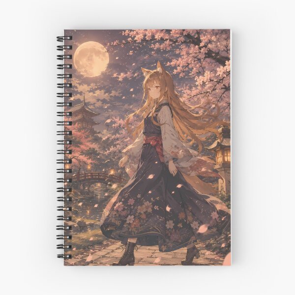 Item preview, Holo Spice and Wolf Cherry Blossom Moon Garden designed and sold by mildaclairmo.