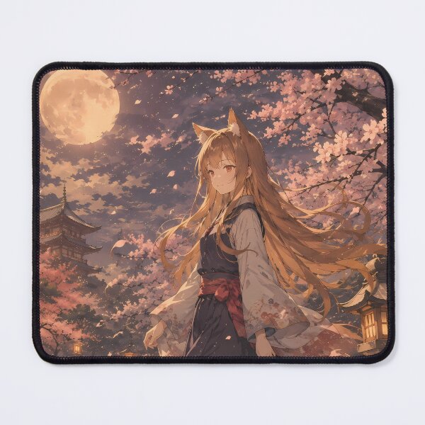 Item preview, Holo Spice and Wolf Cherry Blossom Moon Garden designed and sold by mildaclairmo.