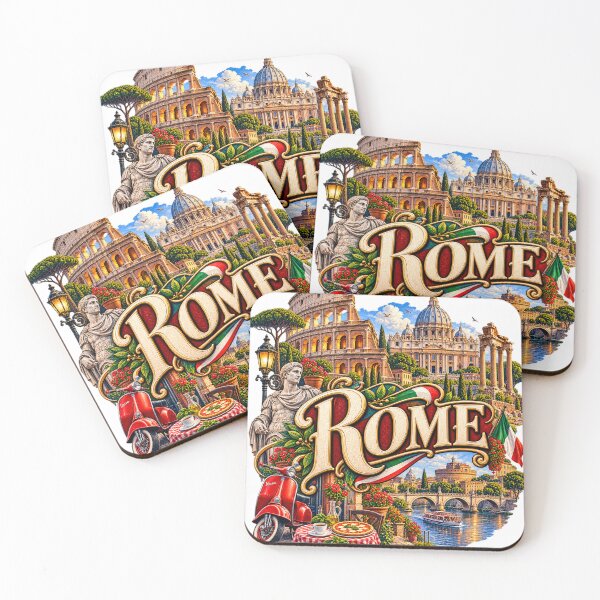 Item preview, Rome Colosseum City Art Illustration designed and sold by ROVVI.