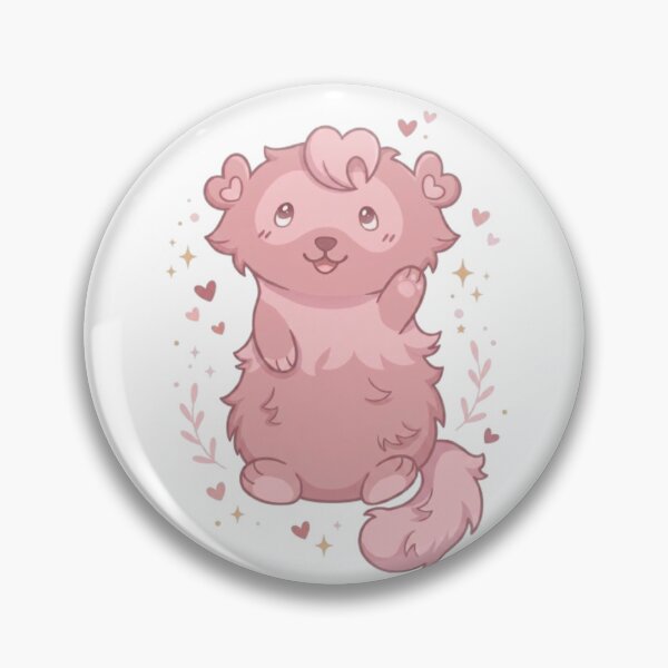Item preview, Chom Chom Cute Pink Ferret Character designed and sold by elrazz.