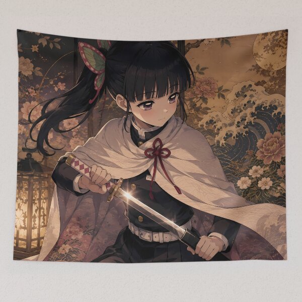Item preview, Kanao Tsuyuri Demon Slayer Moonlit Floral Chamber designed and sold by mildaclairmo.