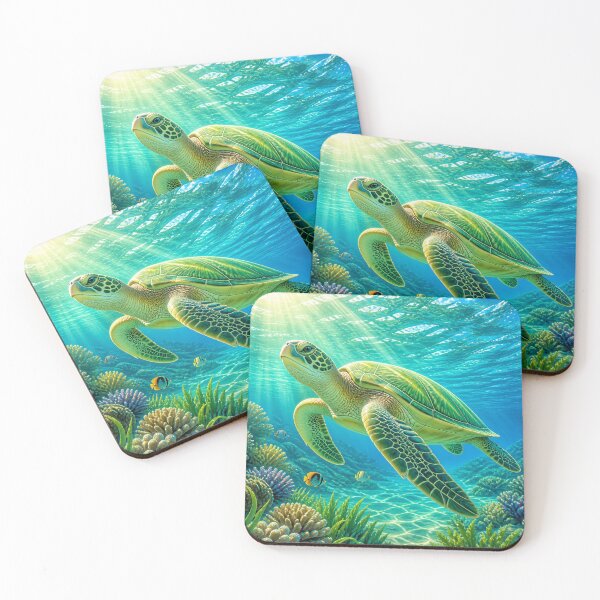 Item preview, Frutiger Aero Sea Turtle Lagoon designed and sold by MeanPanduh.