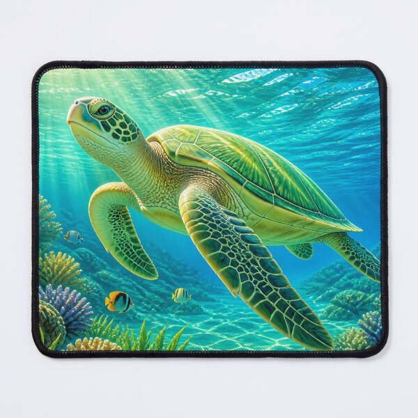 Item preview, Frutiger Aero Sea Turtle Lagoon designed and sold by MeanPanduh.