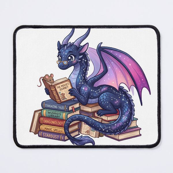 Item preview, Cute Galaxy Dragon Reading Books Student Gift designed and sold by DavidN2026.