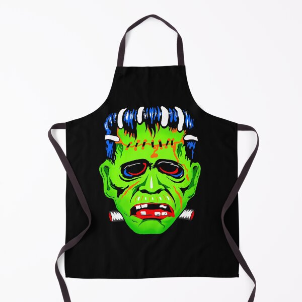 Item preview, Vintage Frankenstein Mask - Black Background designed and sold by The Abysmall.