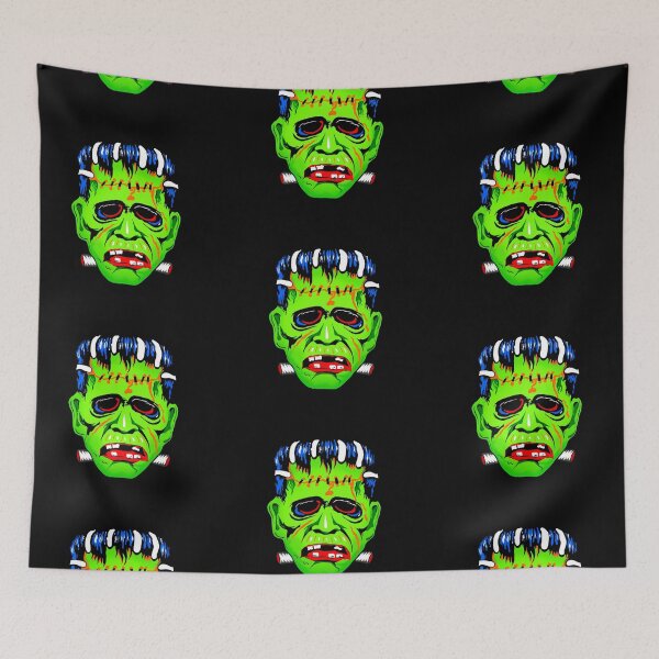Item preview, Vintage Frankenstein Mask - Black Background designed and sold by The Abysmall.