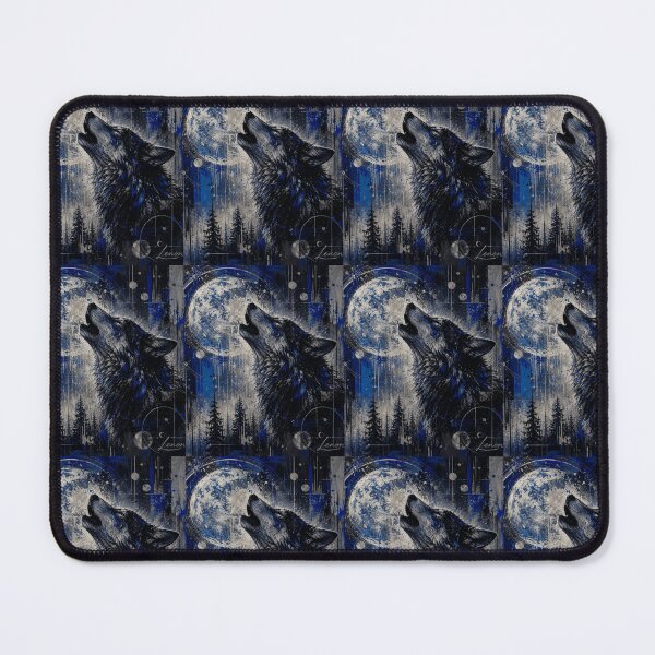 Item preview, Midnight Wolf Abstract Luxury Art designed and sold by SHOCAMPOS DESIGNS .