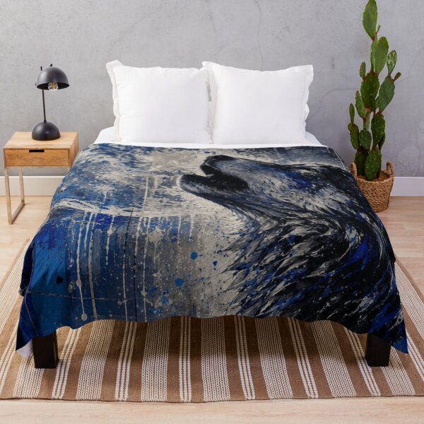 Item preview, Midnight Wolf Abstract Luxury Art designed and sold by SHOCAMPOS DESIGNS .