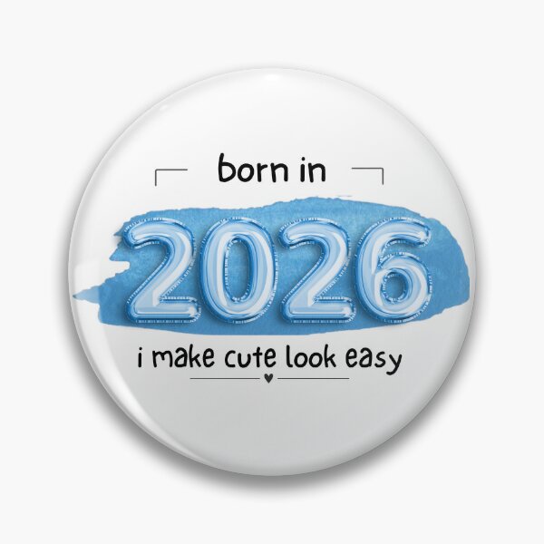 Item preview, | Born in 2026 Special Edition (Black Text, Blue Foil Balloon) | designed and sold by Lotta Luxxa Lifestyle.