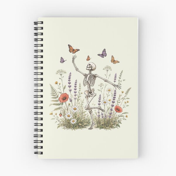 Item preview, Skeleton Dancing in Wildflowers designed and sold by msmeylin.
