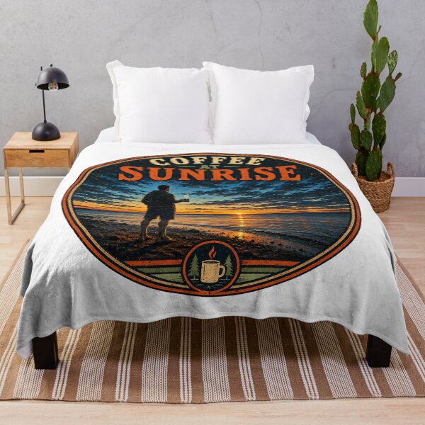 Item preview, Coffee at Sunrise – Vintage Outdoor Adventure designed and sold by SkyrishStudios.