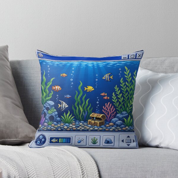 Item preview, Y2K Desktop Aquarium Screensaver designed and sold by MeanPanduh.