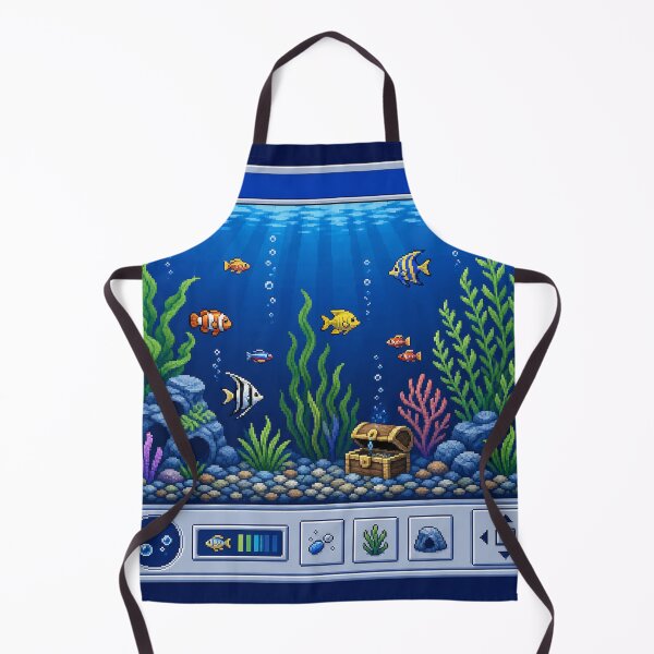 Item preview, Y2K Desktop Aquarium Screensaver designed and sold by PixelPanduh.
