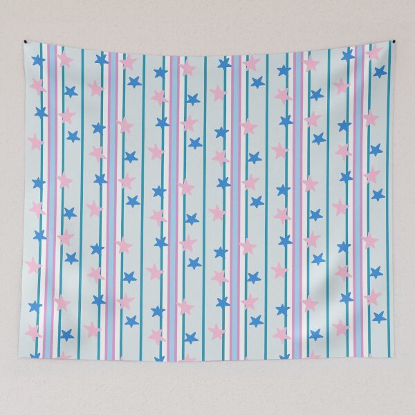 Item preview, Pink and Blue Star Stripe designed and sold by nurabear.