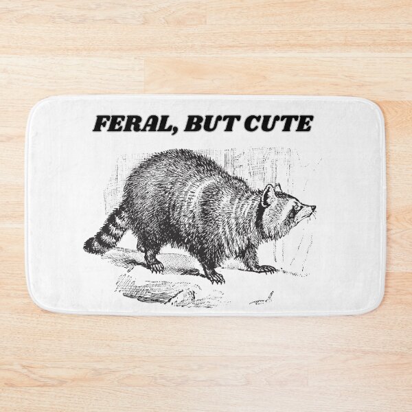 Item preview, Funny Feral But Cute Raccoon designed and sold by CursedButCute1.
