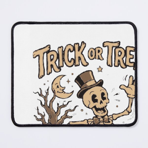 Item preview, Copy of Retro Trick or Treat Halloween Dancing Skeleton Ghost Pumpkin designed and sold by Tamarout.
