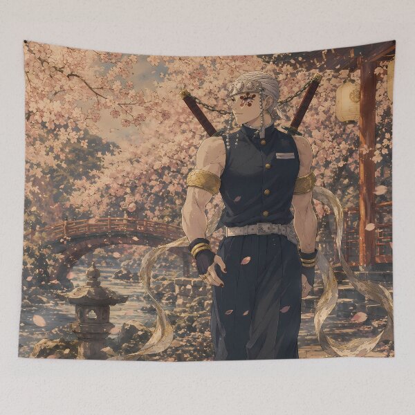 Item preview, Tengen Uzui Demon Slayer Blossom Garden Elegance designed and sold by mildaclairmo.