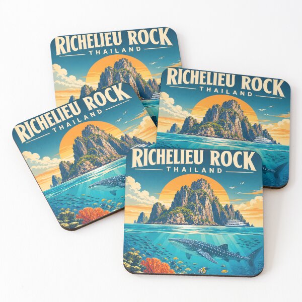 Item preview, RICHELIEU ROCK – Vintage Travel Poster designed and sold by Spirit of Siam.