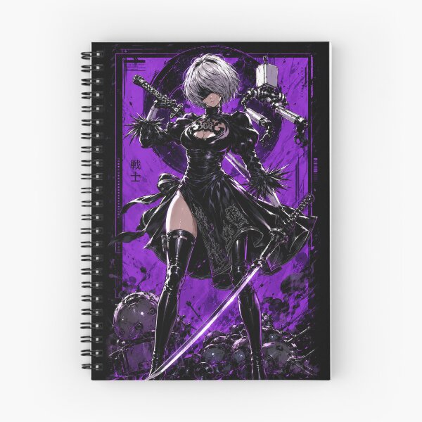 Item preview, Purple Cyber Warrior Anime Art designed and sold by InspireArtI.