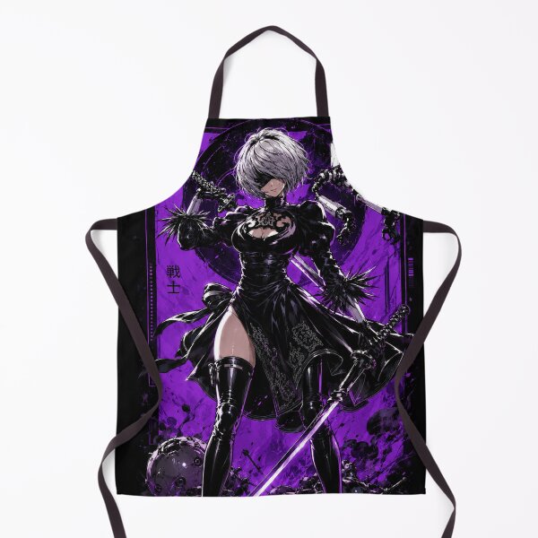 Item preview, Purple Cyber Warrior Anime Art designed and sold by InspireArtI.