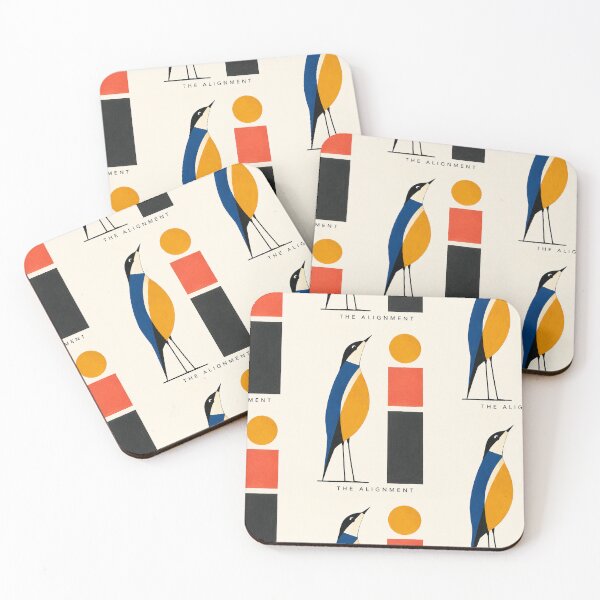 Item preview, "The Alignment" Modern Abstract Bird Art Print designed and sold by Filora Atelier | Bird Art.
