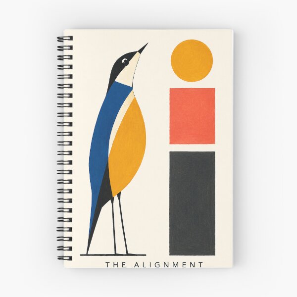 Item preview, The Alignment Modern Abstract Bird Art Print designed and sold by Filora Atelier | Bird Art.