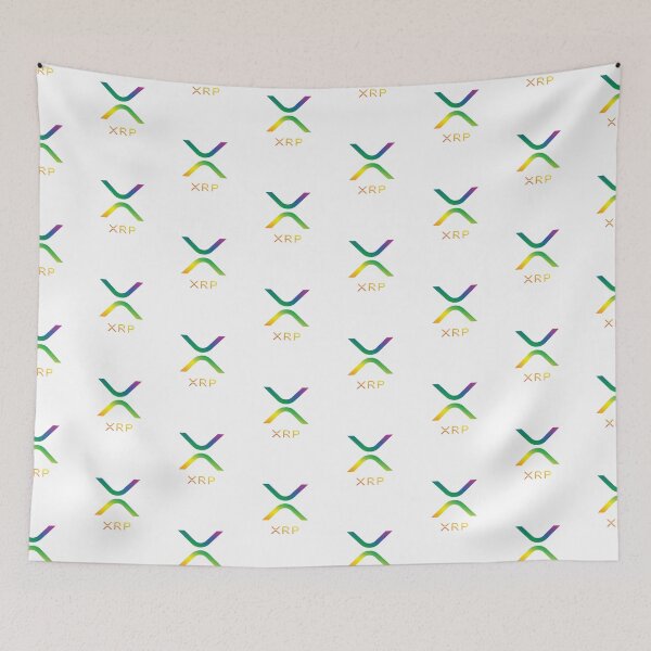 Item preview, RAINBOW GRADIENT XRP RIPPLE NEW LOGO designed and sold by Too Sweet.