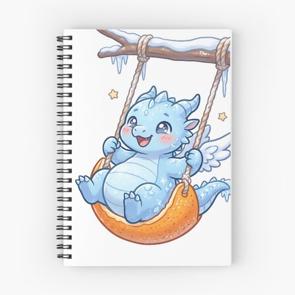 Item preview, Cute Ice Dragon Swinging On Orange Peel designed and sold by DavidN2026.