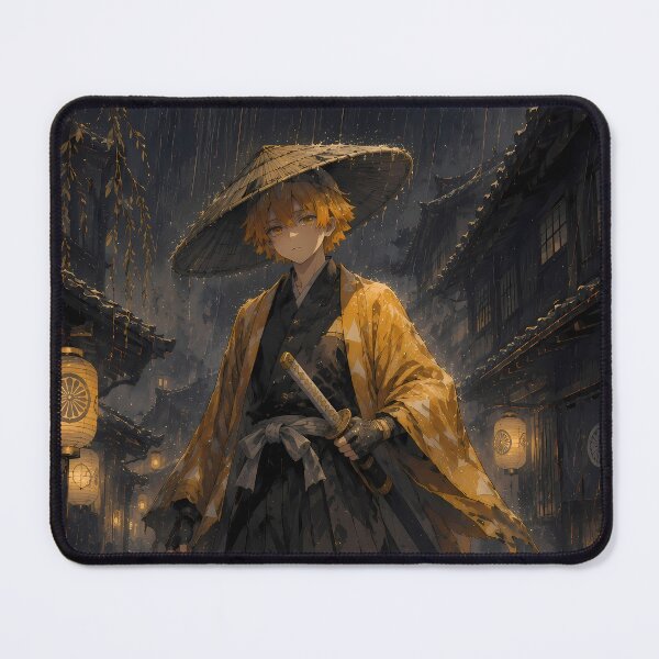 Item preview, Zenitsu Agatsuma Demon Slayer Rainy Lantern Samurai Street designed and sold by mildaclairmo.
